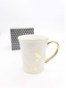 Gold Lined Cat Mug Cup Set (4ps) With Gift Box 350ml (12oz)